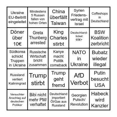2024 Bingo Card