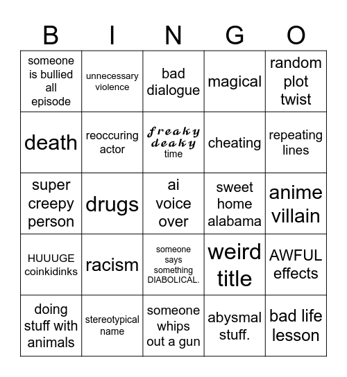 Tomorrow's Teachings Bingo Card