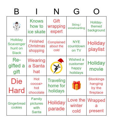 TZ Holiday Bingo Card