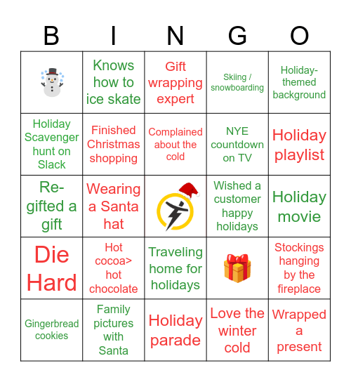 TZ Holiday Bingo Card