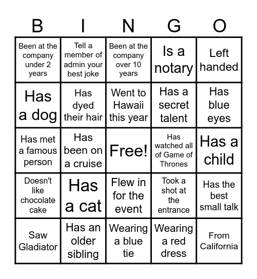 ⛄ Karlin Holiday Party Bingo ❄️🎁 Bingo Card