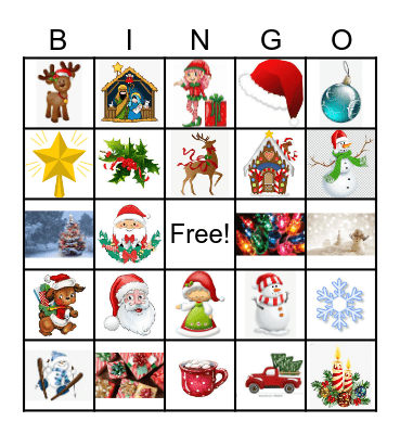 Christmas Bingo 3.3 Bingo Card