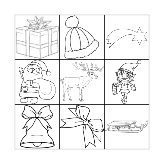 Weihnachten Bingo Card