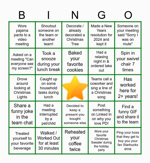Recruiting Team Bingo! Bingo Card