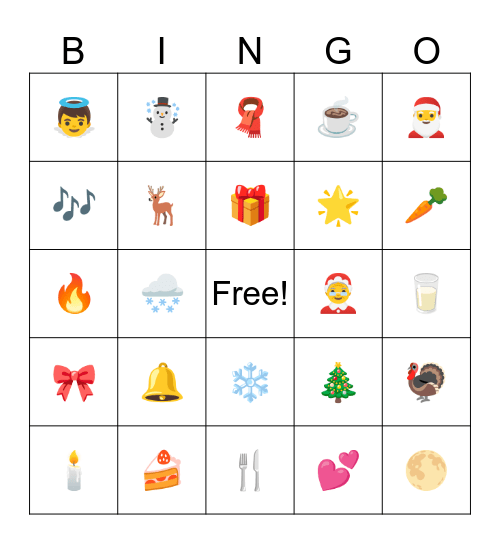 HOLIDAY BINGO Card