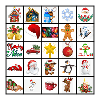 Christmas Bingo Card