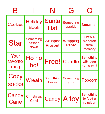 '24 Holiday Bingo! Bingo Card