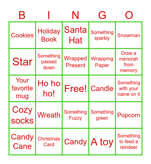 '24 Holiday Bingo! Bingo Card