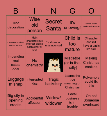 Christmas Movie Bingo Card