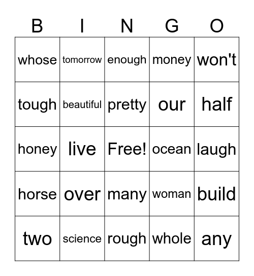 75 Bingo Card