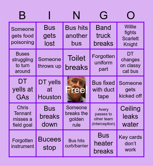 Rate Bowl Bingo Card