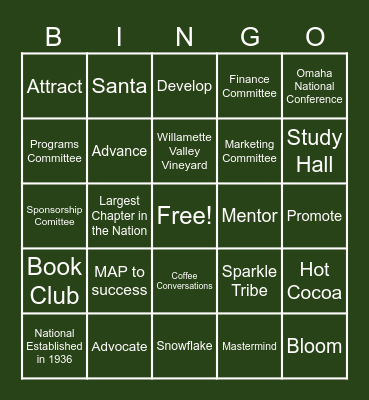 WIFS 2024 HoliYay Bingo Card