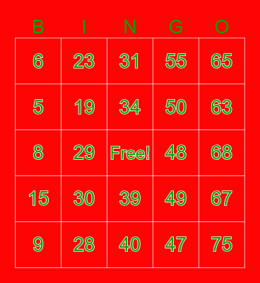 The End of Year Extravaganza Bingo!!! Bingo Card