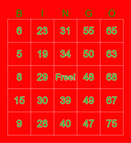 The End of Year Extravaganza Bingo!!! Bingo Card