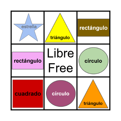 Las Formas - Shapes BINGO Card