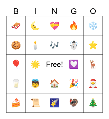 HOLIDAY BINGO Card