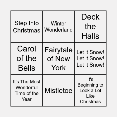 Christmas Bingo Card