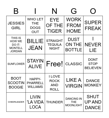 WEAVER BINGO Card