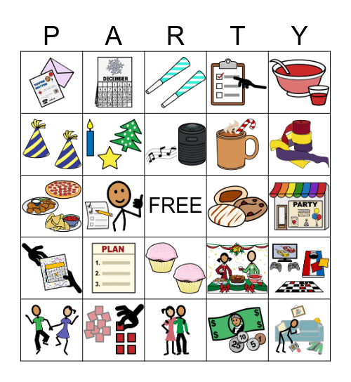 Holiday Party BINGO Card