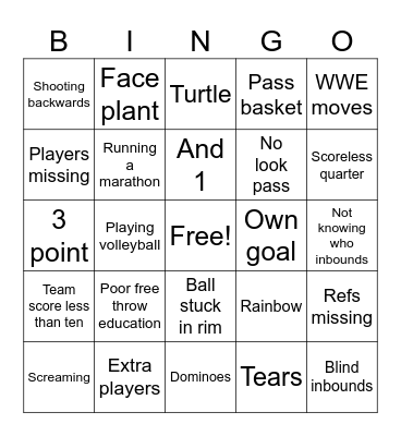 What just happened? Bingo Card