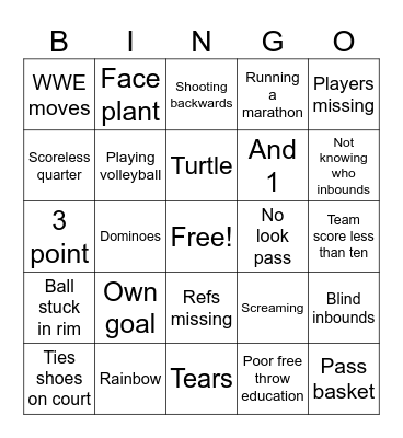 What just happened? Bingo Card