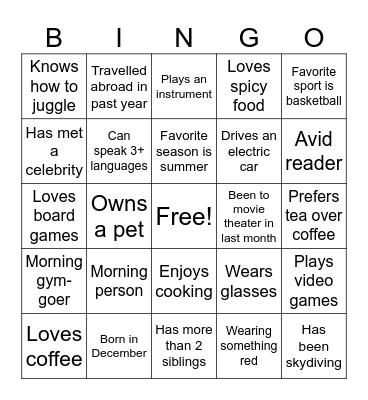 Dassault Bingo Card