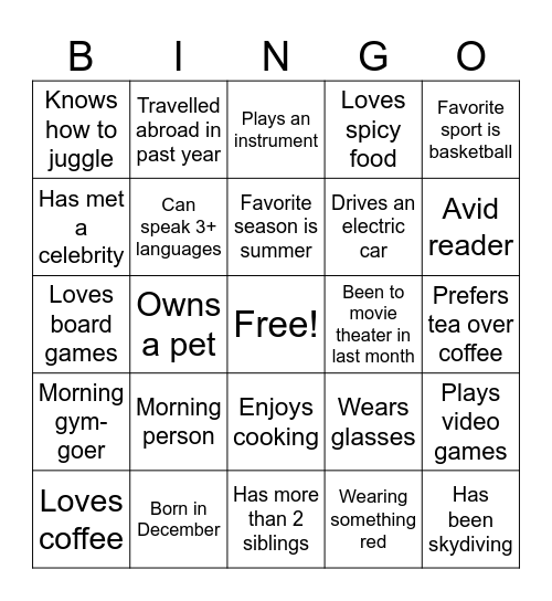 Dassault Bingo Card