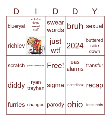 shorts bingo Card