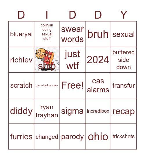 shorts bingo Card