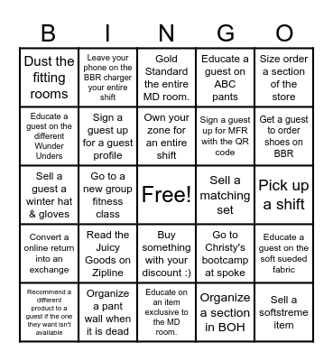 PEAK SZN BINGO! Bingo Card
