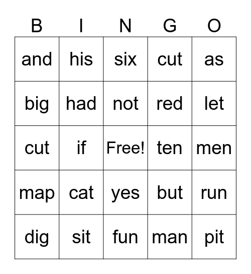 December 10th WIN Time Bingo Card