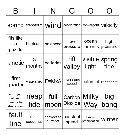 Fall Benchmark Bingo! Bingo Card