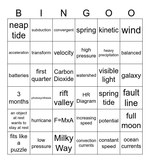Fall Benchmark Bingo! Bingo Card
