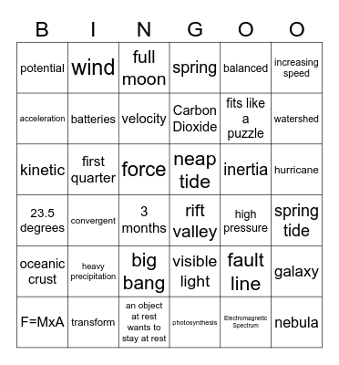 Fall Benchmark Bingo! Bingo Card