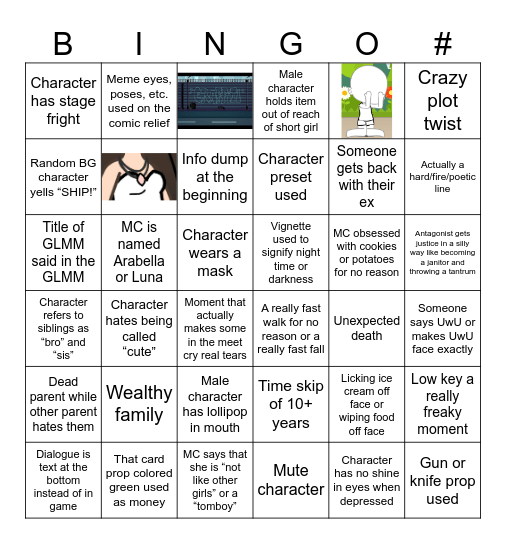 Gacha Bingo Card #2 Bingo Card