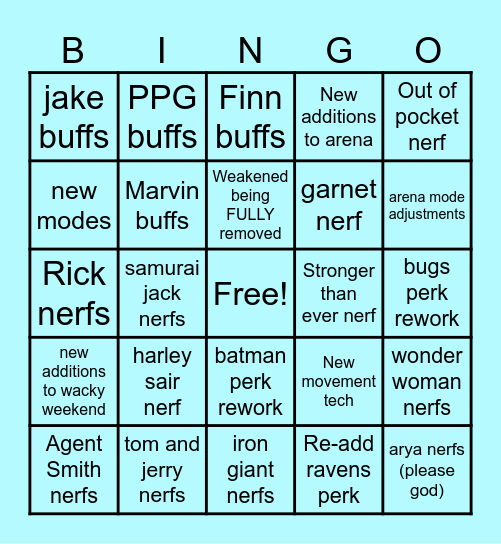 Patch 4.5 Bingo Card