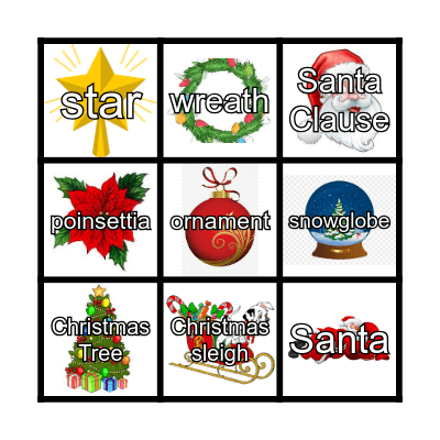 Christmas Bingo Card