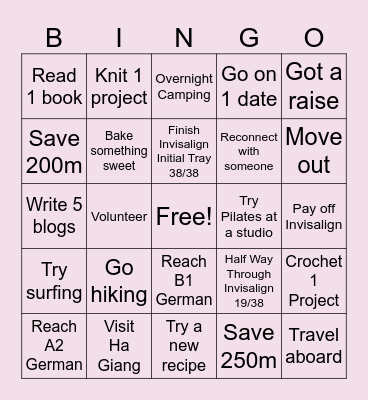 2025 Bingo Card