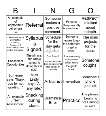 Bingo Card