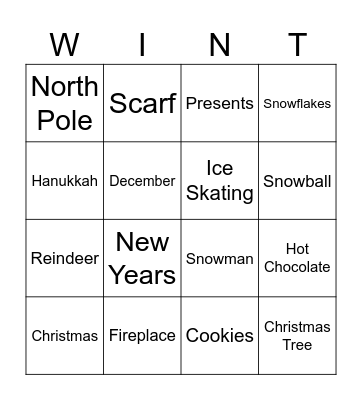 The Wint Bingo Card