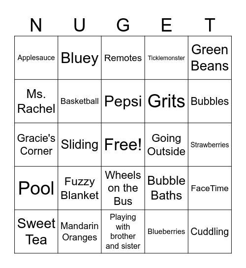 Aria's ONEderland "BINGO" Bingo Card