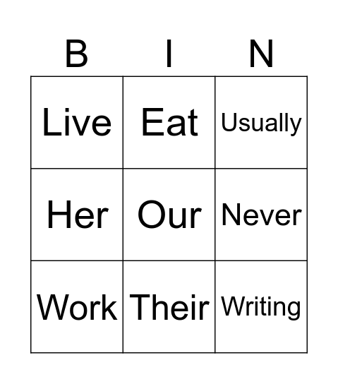 Bingo Card