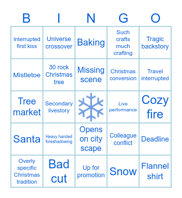 Epic Xmas bingo 2024 Bingo Card