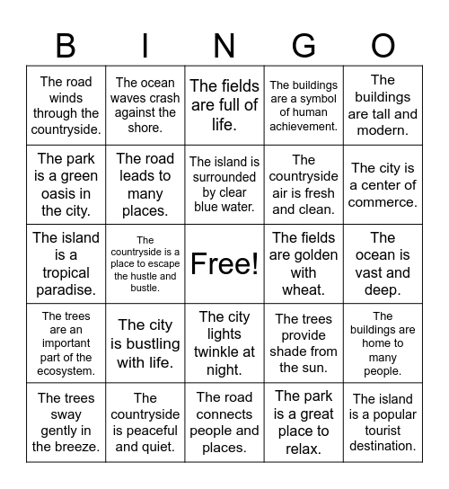 HOME SWEET HOME Bingo Card