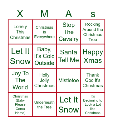 Kerst Swingo Egelantier Bingo Card