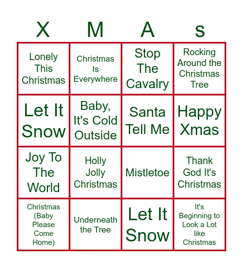 Kerst Swingo Egelantier Bingo Card