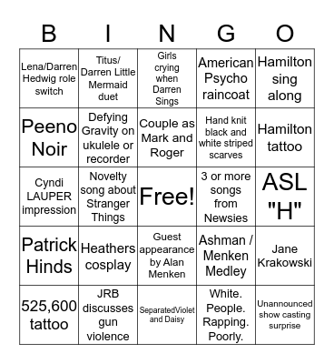 Elsie fest 2016  Bingo Card