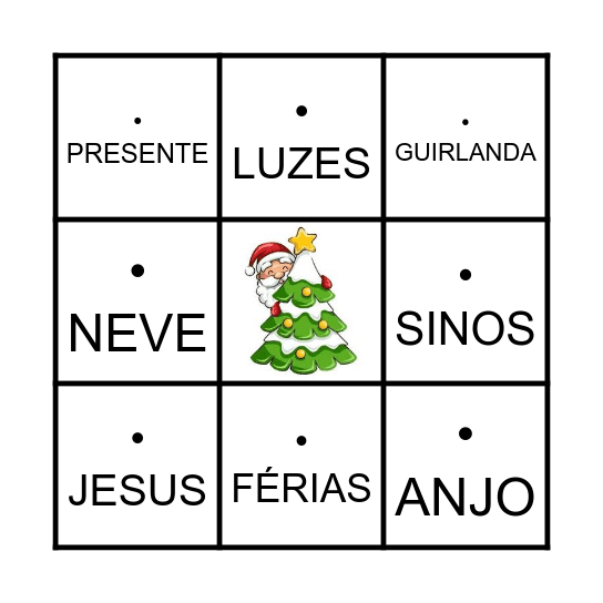 BINGO DE NATAL Bingo Card