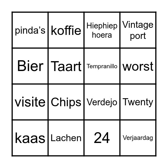 VijfenVijfJaarDagsBingo Card