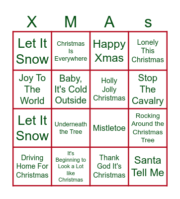 Kerst Swingo Egelantier Bingo Card